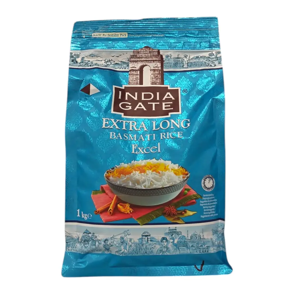 India Gate Extra Long Basmati Excel 1kg
