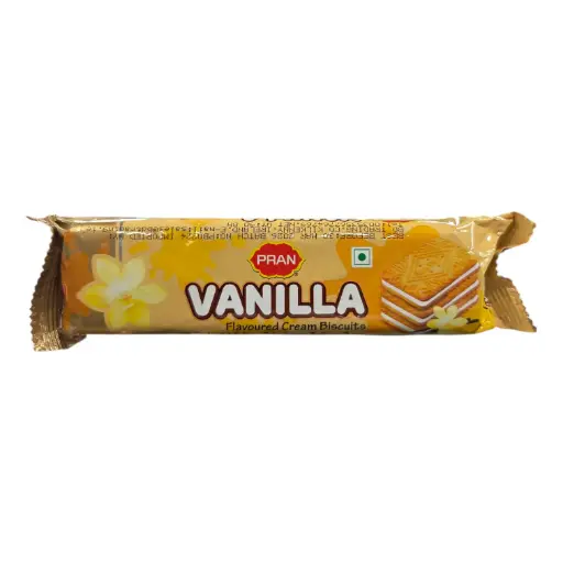 Pran Vanilla Flavoured Cream Biscuits 90g